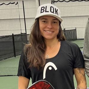 tracie dejager pickleball pro and instructor at suncoast pickleball camp