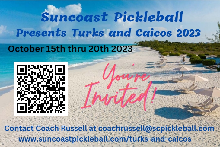 and caicos pickleball training vacation with coach russell and scott tingley at suncoast pickleball