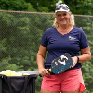 Mindy Yoder Pickleball Pro and instructor at suncoast pickleball camps in montreat, north carolina