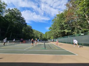 pickleball training at suncoast pickleball camp in montreat north carolina picutre by norman weathersby