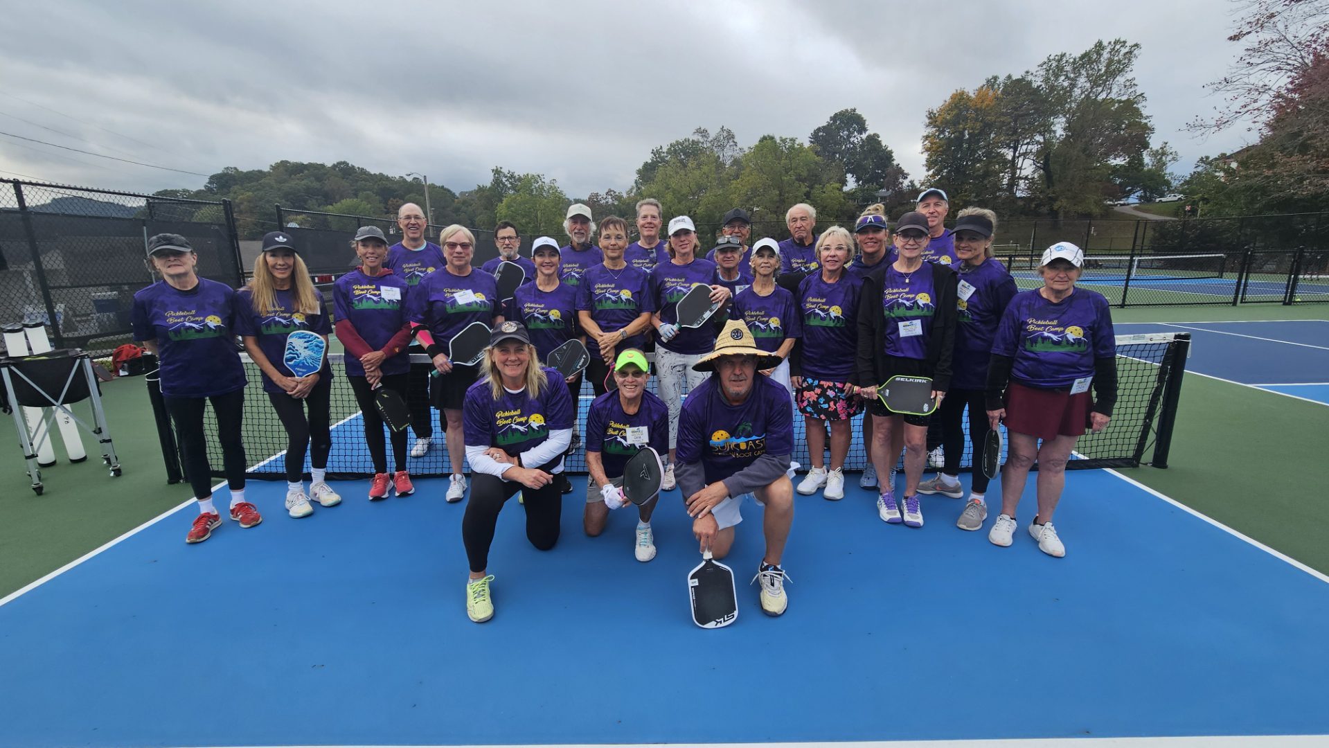 suncoast pickleball camp group photo at lake junaluska north carolina photo by norman weathersby