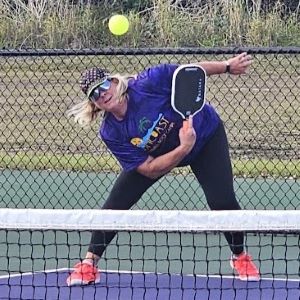 Mindy Yoder Pickleball Pro and instructor at suncoast pickleball camps in montreat, north carolina by norman weathersby