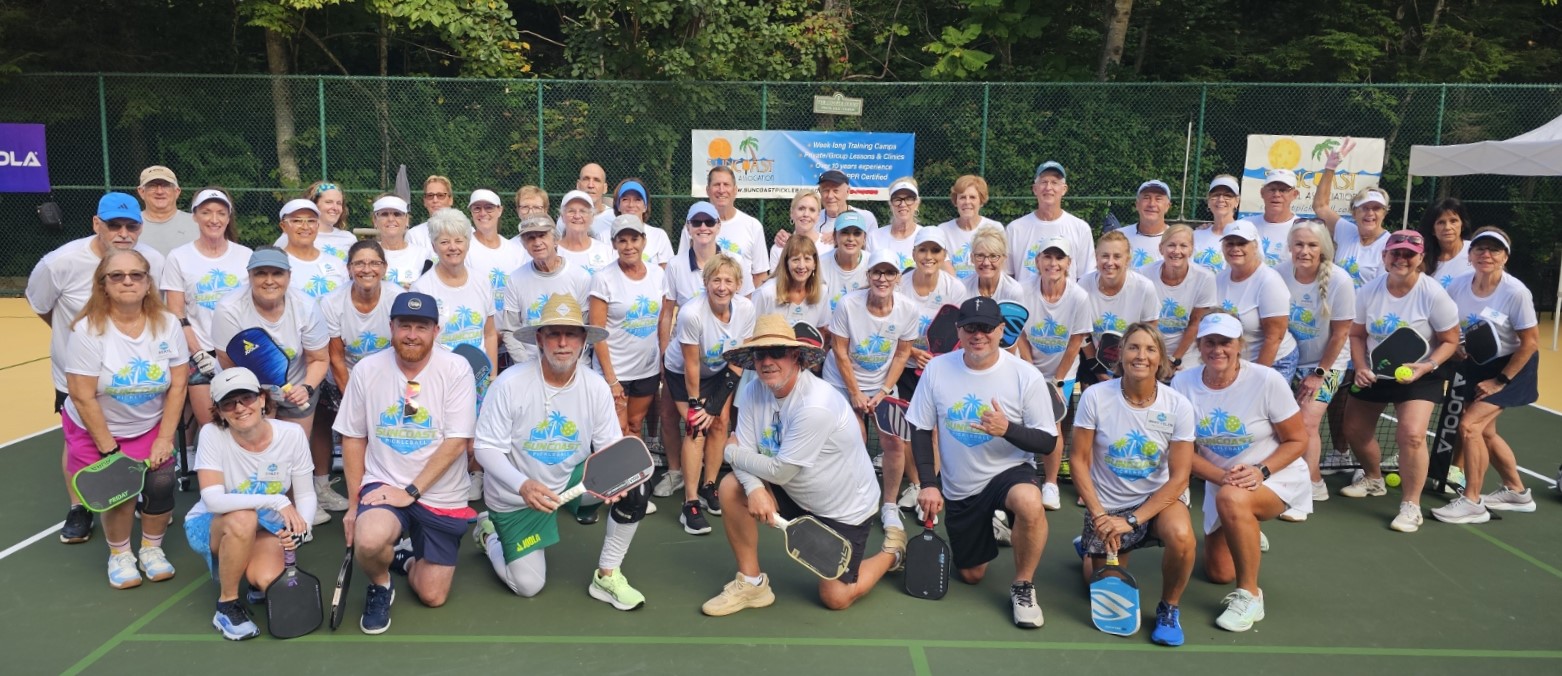 suncoast pickleball training camp in montreat north carolina group picture for september 2026 by norman weathersby