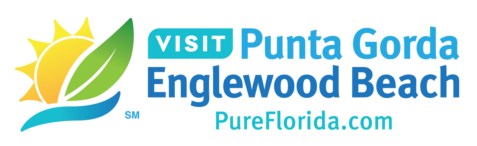 Visit Punta Gorda/Englewood Beach logo for suncoast pickleball training camp at pickleplex in punta gorda florida